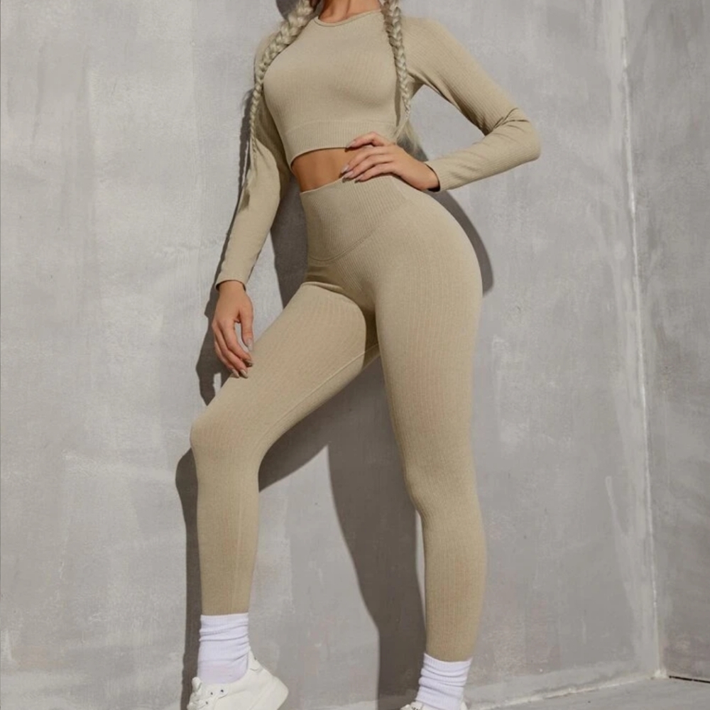 Beige Workout Set